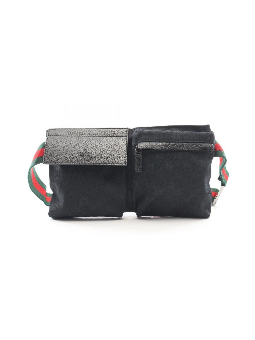 Gucci Gg Canvas Waist Belt Bag Leather #279698G68B